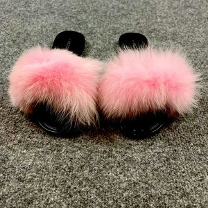 Wild Diva Lounge Faux Fur Sandals
